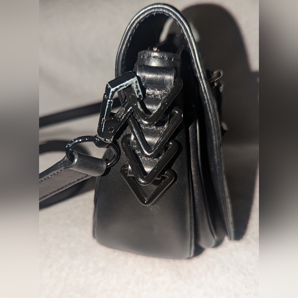 Rebecca Minkoff Star perforated leather Astor saddle bag. - Picture 6 of 11